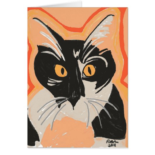 Black and White Kitten Cards (Front)