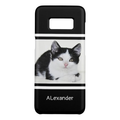 Black and White Kitten Case-Mate Samsung Galaxy S8 Case