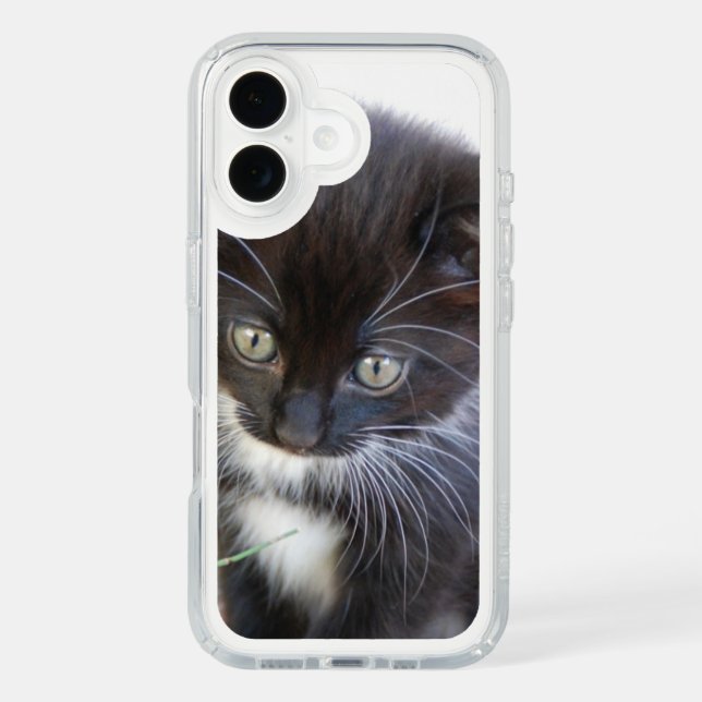 Black and White Kitten Photo Speck iPhone Case (Front)