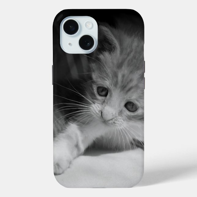 Black and White Kitten Photograph Case-Mate iPhone Case (Back)
