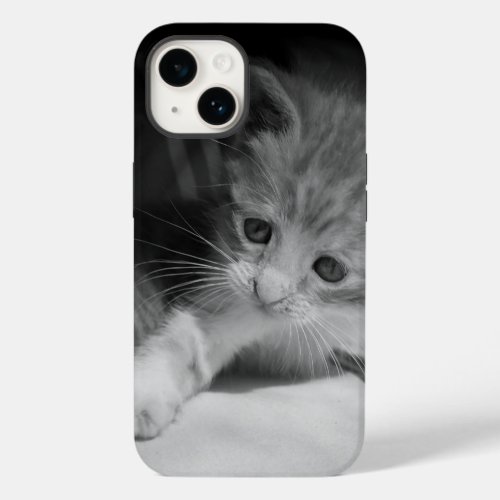 Black and White Kitten Photograph Case_Mate iPhone 14 Case