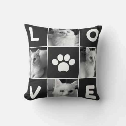 Black and White Kitty Cat pillow