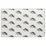 Black And White Kokopelli Pattern Southwest Design Fabric