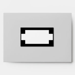 Black and White Label Effect Envelope