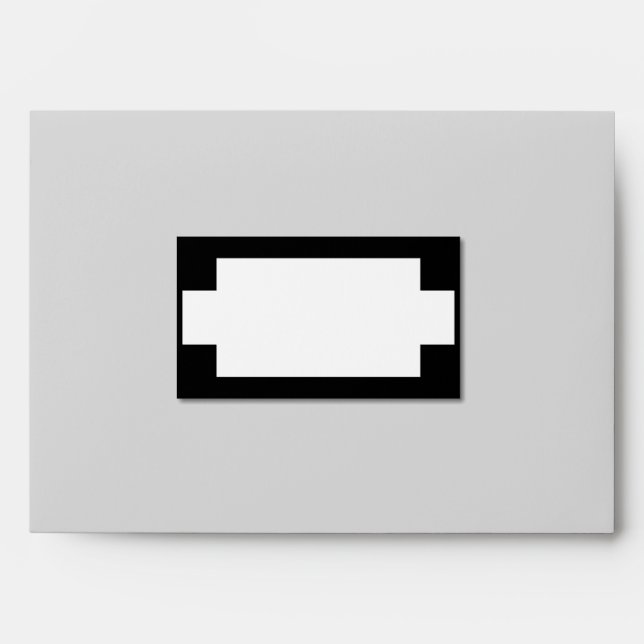 Black and White Label Effect Envelope (Front)