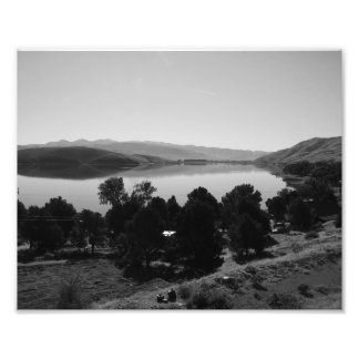 Black And White Lake Photo Print