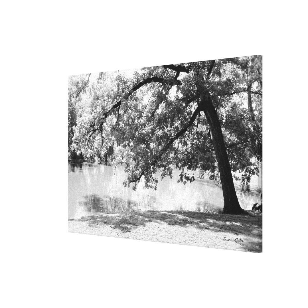 Black and White Landscape Canvas Print | Zazzle