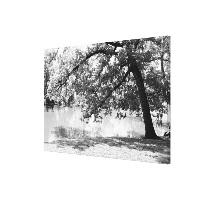 Black and White Landscape Canvas Print | Zazzle.com