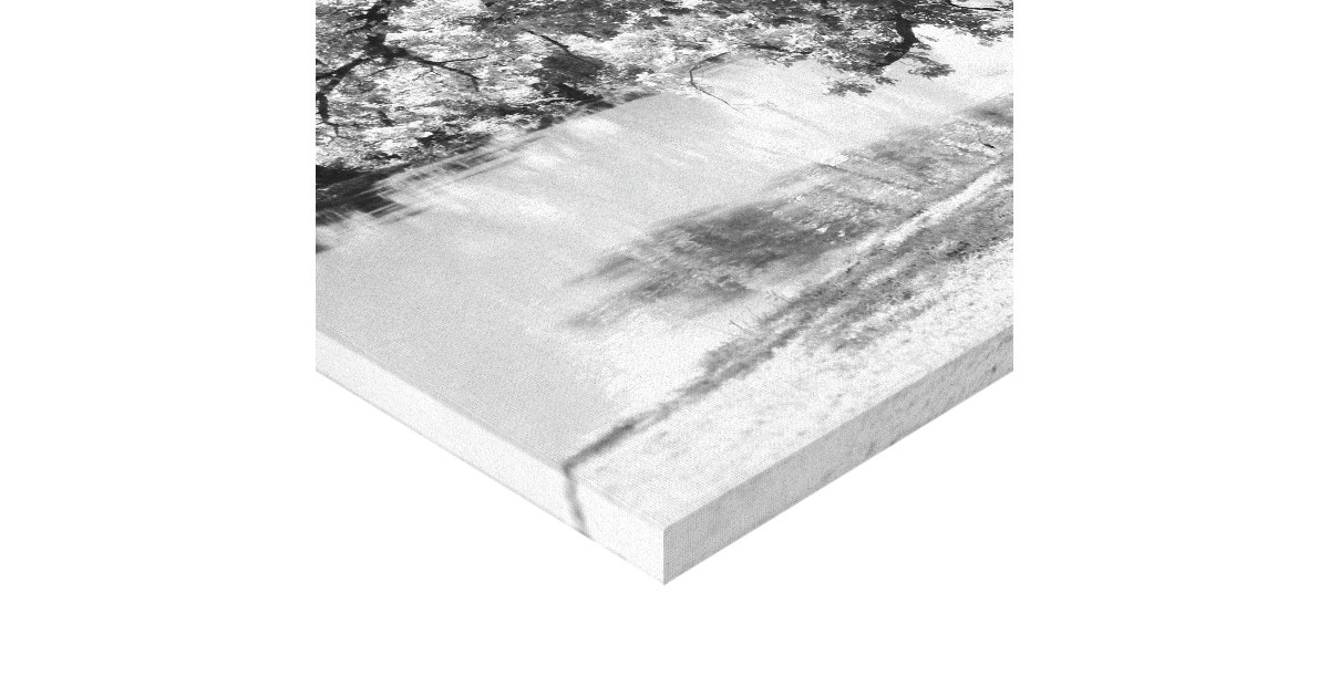 Black and White Landscape Canvas Print | Zazzle