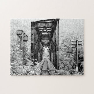 Black and White Landscape Jigsaw Puzzle