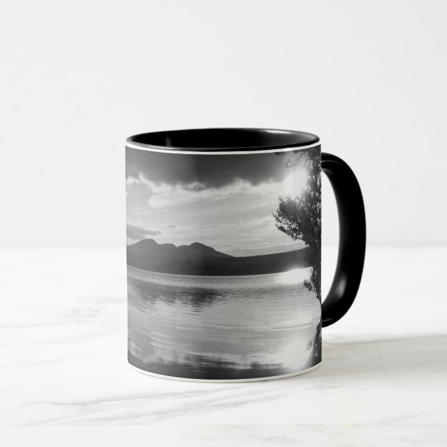 Black and White Landscape Photo Mug (Front Right)