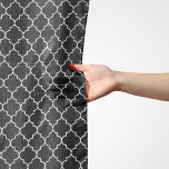 Black And White Latticework, Quatrefoil, Trellis Scarf<br><div class="desc">Elegant,  stylish and sophisticated Moroccan trellis pattern in black color. Modern and trendy gift,  perfect for the latticework lover in your life.</div>