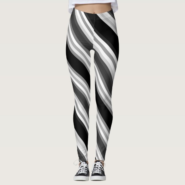 Black and White  Leggings (Front)
