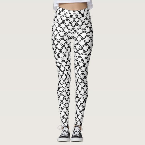 Black and white Leggings