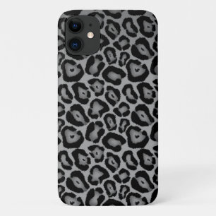 Black and White Leopard iPhone 11 Case