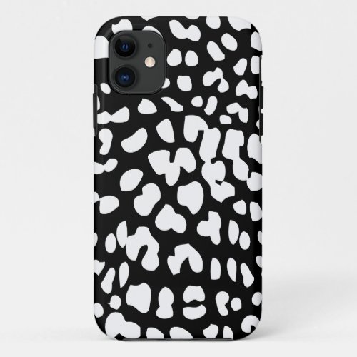 Black and White Leopard Print iPhone 5 Case