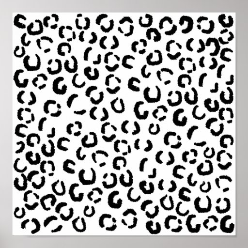 Black and White Leopard Print Pattern. | Zazzle
