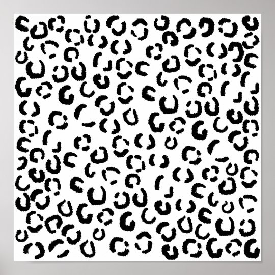 Black and White Leopard Print Pattern. | Zazzle.com