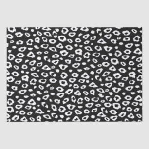 Black and White Leopard Print Tissue Paper