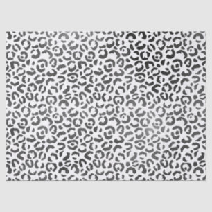 Black and White Leopard Print Tissue Paper