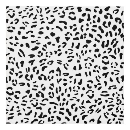 Black and white leopard skin texture panel wall art