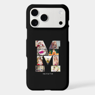 Black and White Letter M Photo Collage iPhone 17 Pro Max Case