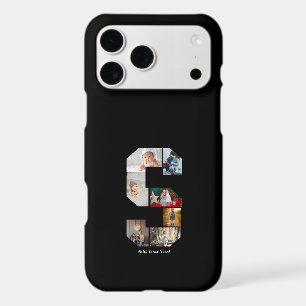 Black and White Letter S Photo Collage iPhone 17 Pro Max Case