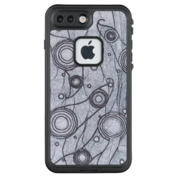 Black and White LifeProof FRĒ iPhone 7 Plus Case