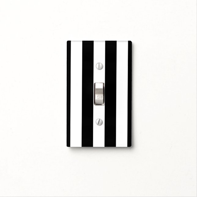 Black and White Light Switch Cover (In Situ)