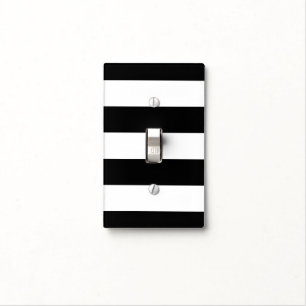 Black and White Light Switch Cover
