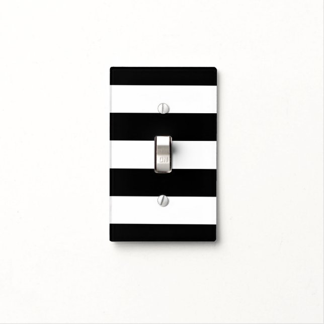 Black and White Light Switch Cover (In Situ)