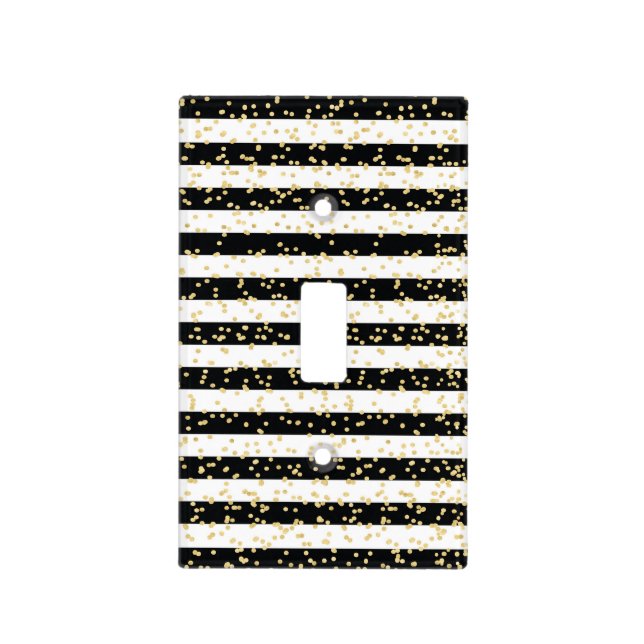 Black and White Light Switch Cover (Front)