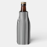 Black And White Lines Bottle Cooler at Zazzle