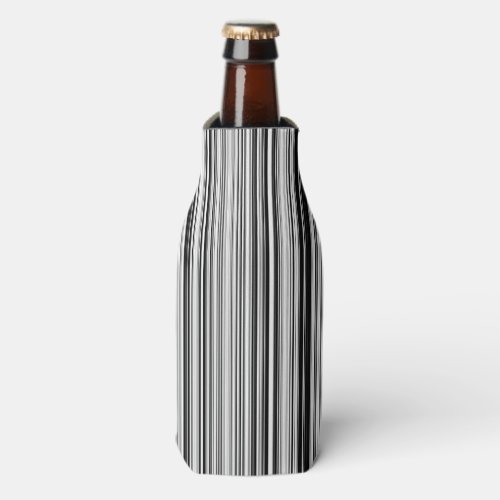 Black And White Lines Bottle Cooler