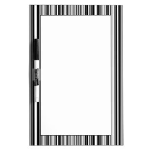 Black And White Lines Dry Erase Board
