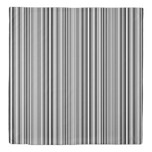 Black And White Lines Duvet Cover