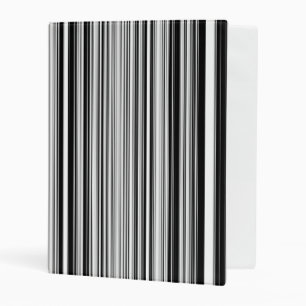 Black And White Lines Mini Binder