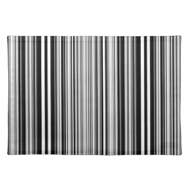 Black And White Lines Placemat (Front)