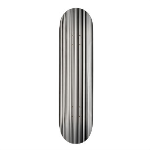 Black And White Lines Skateboard Deck