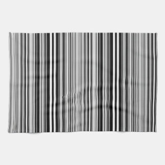 Black And White Lines Towel