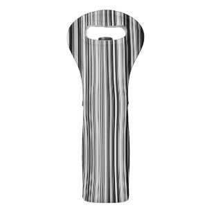 Black And White Lines Wine Bag
