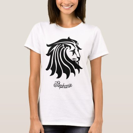 Black and White Lion T-Shirt