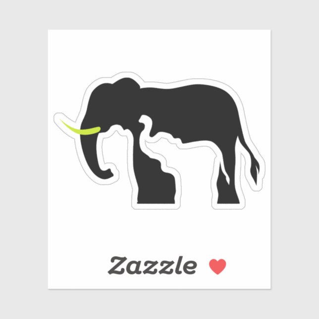 Black and White Lions Sticker (Sheet)