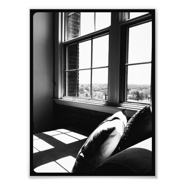 Black and White Loft View Photo Print (Front)