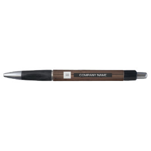 Black and White Logo corporate Business Wooden Pen