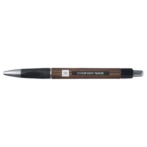 Black and White Logo corporate Business Wooden Pen