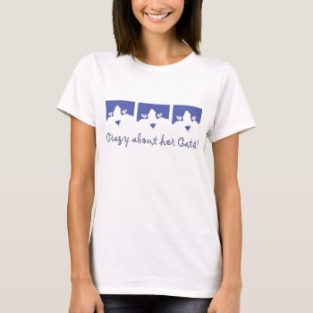 Black And White Longhaired Cat T-shirt by Incatneato at Zazzle