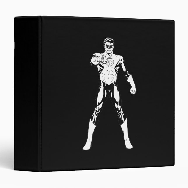 Black and White Looking forward 3 Ring Binder (Front/Spine)