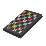 Black and White LOONEY TUNES™ in Colorful Checker Trifold Wallet