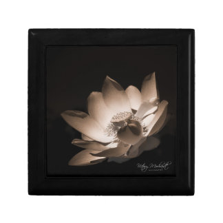 black and white lotus photo gift box